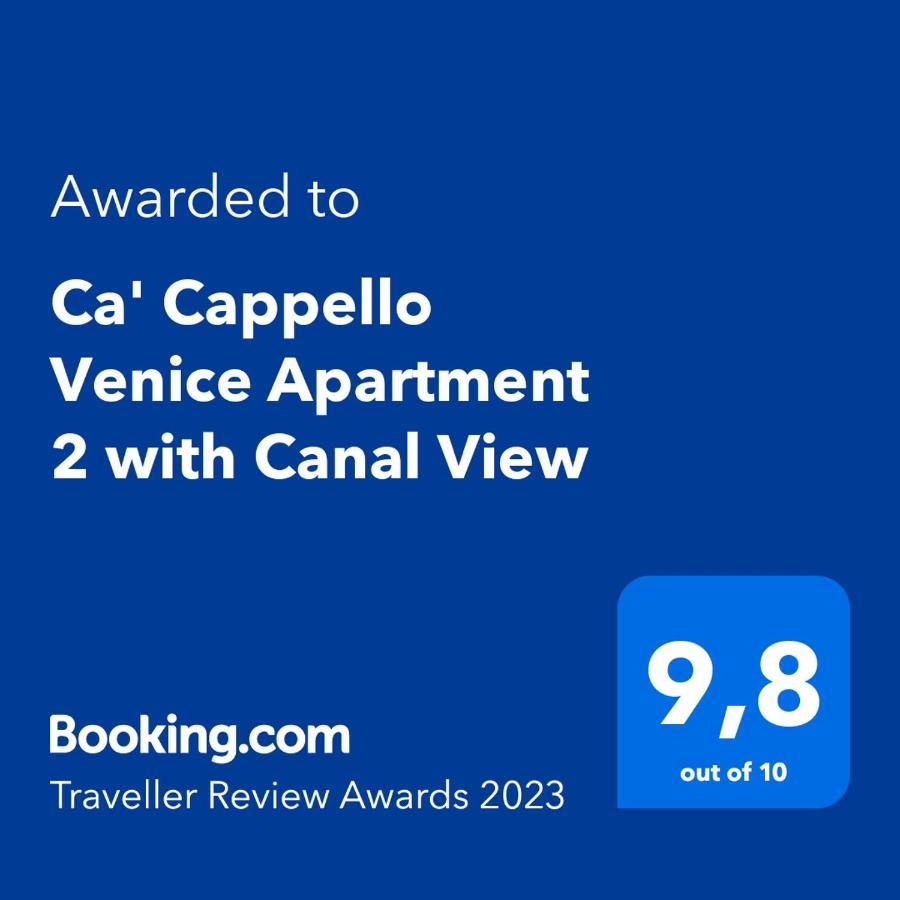 Ca' Cappello Venice Apartment 2 With Canal View Exterior foto